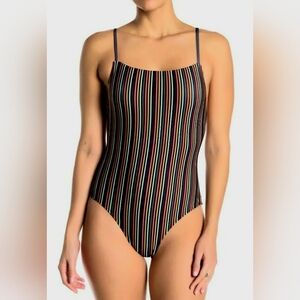 Free Press Hailee Square Neck One Piece Swimsuit, Small